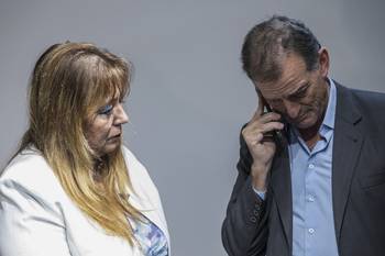 Irene Moreira y Guido Manini Ríos (archivo, diciembre de 2023). · Foto: Camilo dos Santos