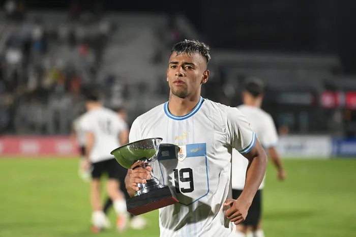 Luciano Rodríguez durante un partido amistoso con la Selección (archivo, 2024). · Foto: Alessandro Maradei