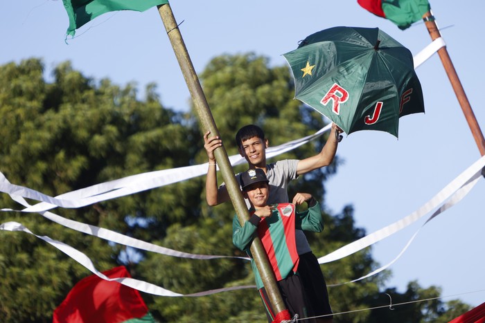 Hinchas de Rampla Juniors. · Foto: Camilo dos Santos