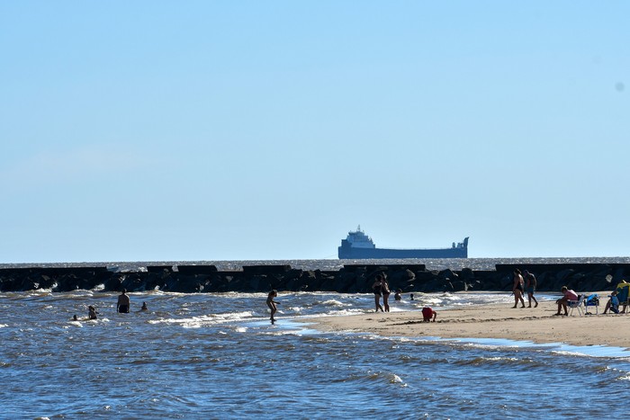 Playa Charrúa en Juan Lacaze, Colonia (archivo, enero 2024) · Foto: Ignacio Dotti