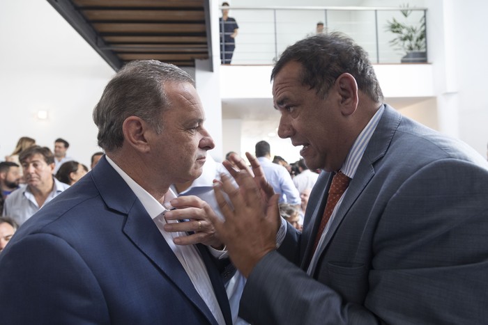 Álvaro Delgado y Sebastián da Silva. (archivo, febrero de 2024) · Foto: Camilo dos Santos