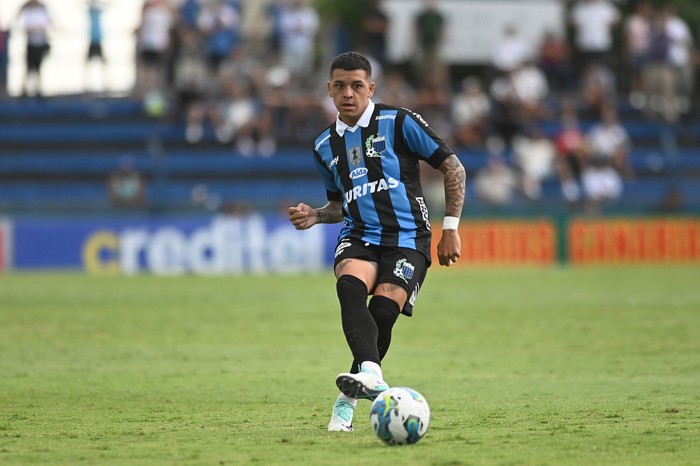 Diego García en el estadio Belvedere, el 6 de febrero de 2024. · Foto: Alessandro Maradei