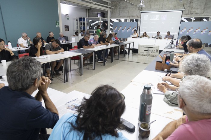 Mesa Política del Frente Amplio (archivo, febrero de 2024). · Foto: Camilo dos Santos