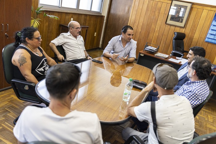 Mesa Coordinadora del Pan se reúne con el Director Nacional de Trabajo Federico Daverede (archivo, febrero de 2024). · Foto: Ernesto Ryan