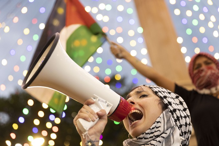 Marcha por Palestina (archivo, 2024). · Foto: Camilo dos Santos
