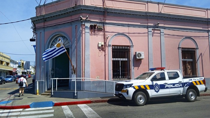 Comisaría de San Carlos (archivo, febrero de 2024). · Foto: Virginia Martínez  Díaz