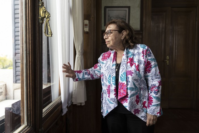 Ana Olivera en su despacho (archivo, marzo de 2024). · Foto: Camilo dos Santos