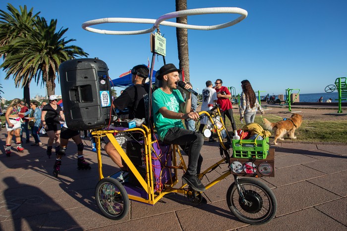 Bicimovil, en Parque Rodó (archivo, marzo de 2024). · Foto: Rodrigo Viera Amaral