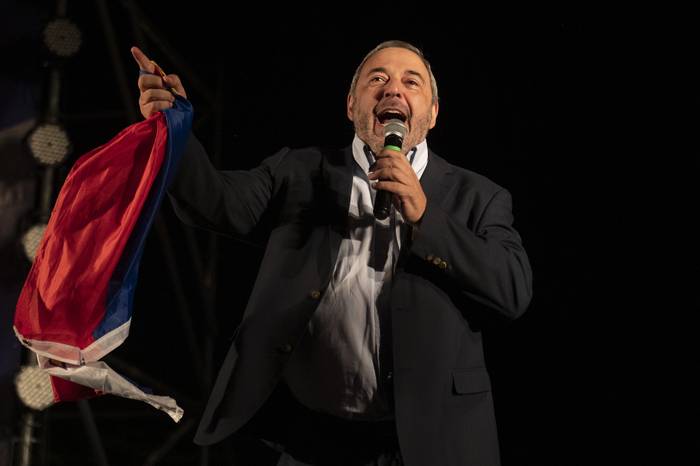 Mario Bergara, durante el acto del 26 de Marzo, en Montevideo. · Foto: Alessandro Maradei