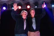 José Mujica y Yamandú Orsi, durante el 35° aniversario del MPP (abril 2024, archivo).