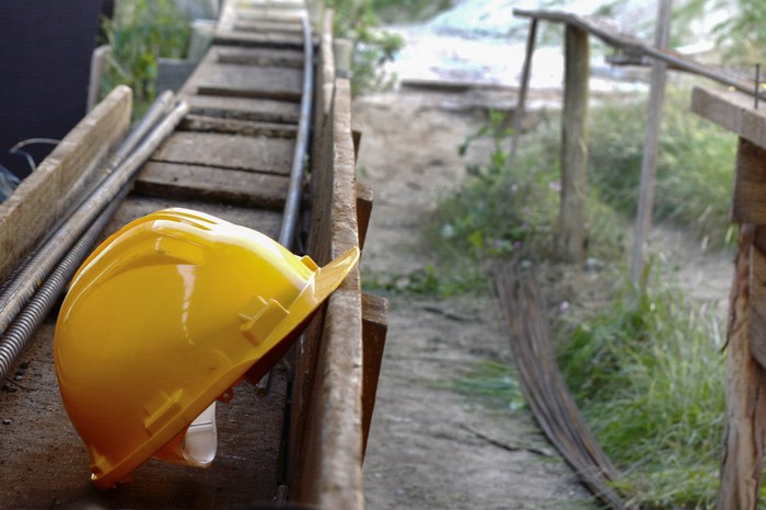 Obra de construcción en Punta del Este (archivo, abril de 2024). · Foto: Virginia Martínez  Díaz