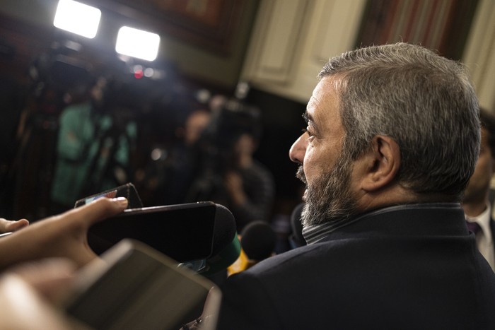 Mario Bergara (archivo, abril de 2024). · Foto: Ernesto Ryan