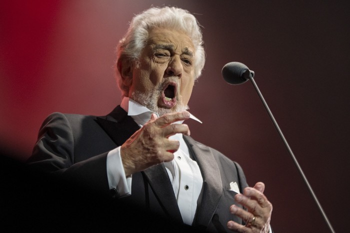 Plácido Domingo durante su actuación en la Plaza de Toros Real de San Carlos, el 20 de abril de 2024. · Foto: Ignacio Dotti