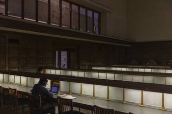 Biblioteca Nacional, sobre la avenida 18 de Julio, en Montevideo (archivo). · Foto: Ernesto Ryan