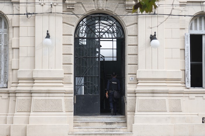 Jefatura de policia en la Ciudad de Melo, Cerro Largo (archivo, abril de 2024) · Foto: Alessandro Maradei