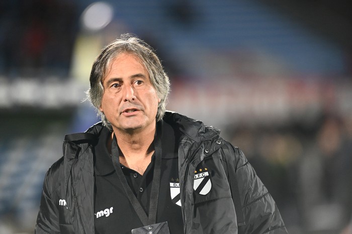 Alejandro Apud durante un partido de la Copa Sudamericana (archivo). · Foto: Alessandro Maradei