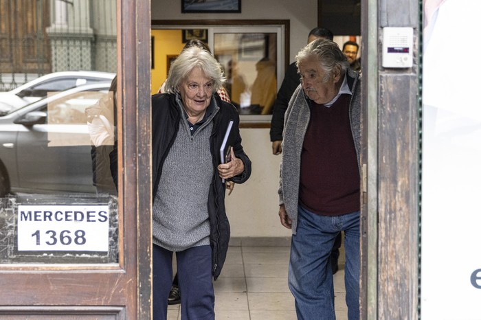 Lucía Topolanski y José Mujica. (archivo, abril de 2024) · Foto: Ernesto Ryan