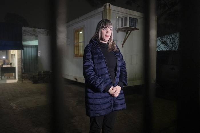 Romina Celeste en la sede judicial de Ciudad de la Costa (archivo, mayo de 2024). · Foto: Alessandro Maradei