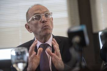 Eduardo Katz en el Parlamento. · Foto: Mara Quintero