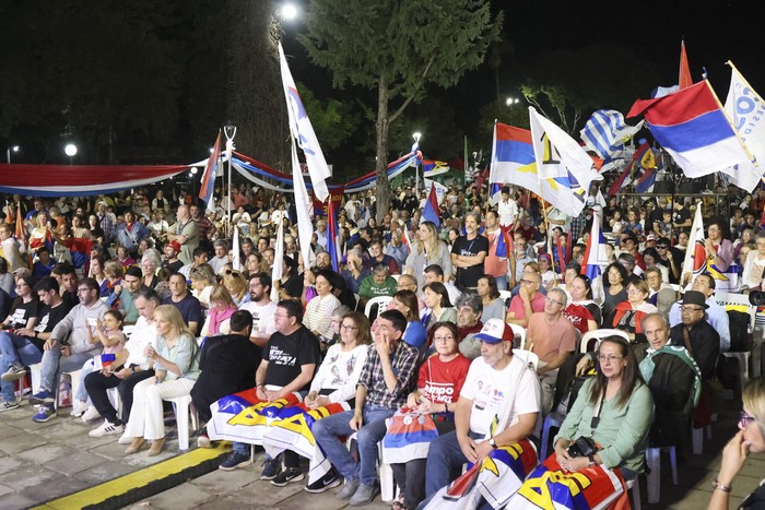 Acto del Frente Amplio en Salto (archivo, junio de 2024). · Foto: Vicente Massarino