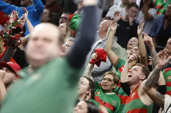 Hinchada de Aguada (archivo). · Foto: Martín Varela Umpiérrez