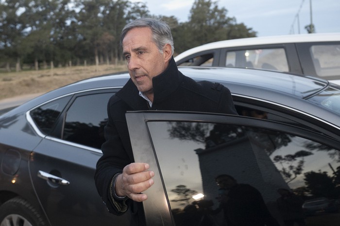 Ricardo Perciballe, en el Batallón 14. (Archivo, 2024) · Foto: Alessandro Maradei