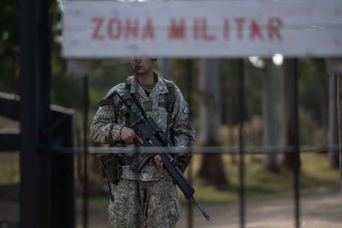 Batallón de Infantería Paracaidista 14, el 31 de julio. · Foto: Mara Quintero