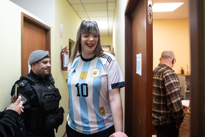 Romina Celeste Papasso, el 1º de agosto, en el juzgado de Ciudad de la Costa. · Foto: Mara Quintero