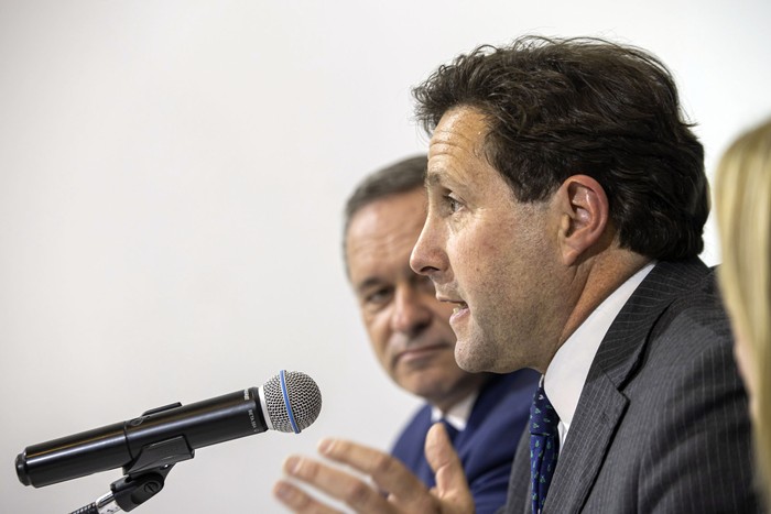 Álvaro Delgado y Diego Labat. · Foto: Rodrigo Viera Amaral