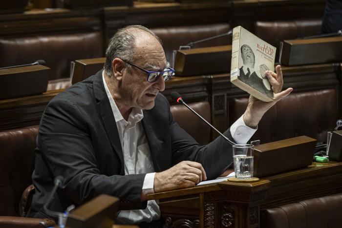 Gustavo Olmos, el 6 de agosto, en la Cámara de Diputados. · Foto: Rodrigo Viera Amaral