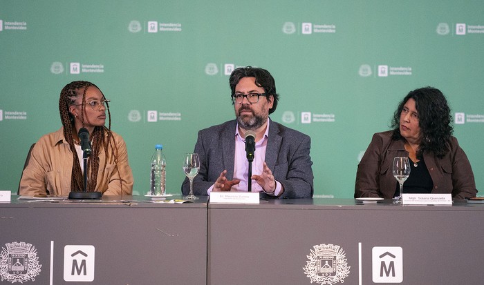 Kueshya Barrero,  Mauricio Zunino y Solana Quesada. · Foto: Alessandro Maradei