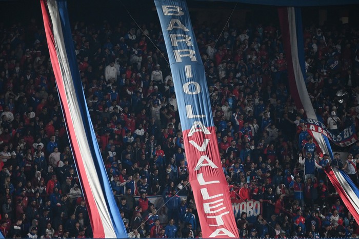 Hinchada de Nacional, durante un partido en el estadio Gran Parque Central (archivo, agosto de 2024). · Foto: Alessandro Maradei