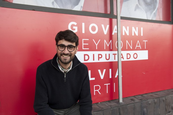 Giovanni Geymonat, en el lanzamiento de la lista 25, en Colonia (archivo, 2024) · Foto: Ignacio Dotti