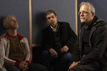 Martín Buscaglia, Fernando Cabrera y Luis _Tunda_ Prada (archivo, 2024). · Foto: Ernesto Ryan