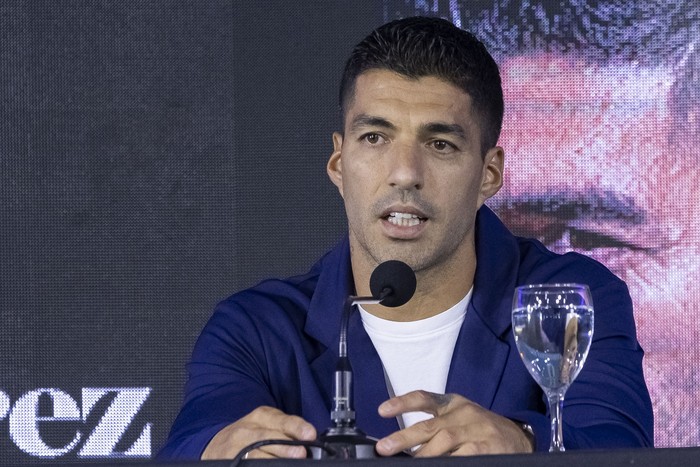 Luis Suárez, el 2 de setiembre, en el estadio Centenario. · Foto: Rodrigo Viera Amaral