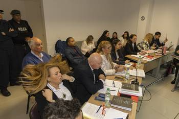 Audiencia judicial en la causa que involucra a Gustavo Penadés (archivo, setiembre de 2024). · Foto: Rodrigo Viera Amaral