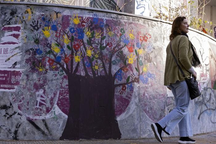 Mural por la Diversidad, en el liceo Zorrilla. · Foto: Rodrigo Viera Amaral