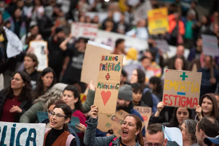 Marcha por la salud mental, desmanicomialización y vida digna (archivo, 2024). · Foto: Gianni Schiaffarino