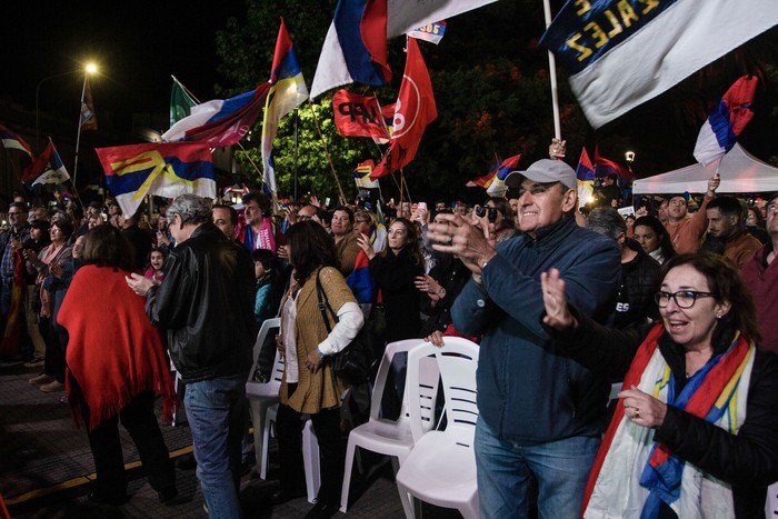 Acto de cierre de campaña del Frente Amplio en Maldonado (archivo, octubre de 2024). · Foto: Gabriel Rousserie