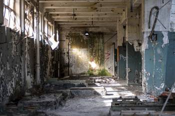 Lugar de Sudamtex donde se instalará la Universidad de la República en Colonia del Sacramento (archivo, 2024). · Foto: Ignacio Dotti