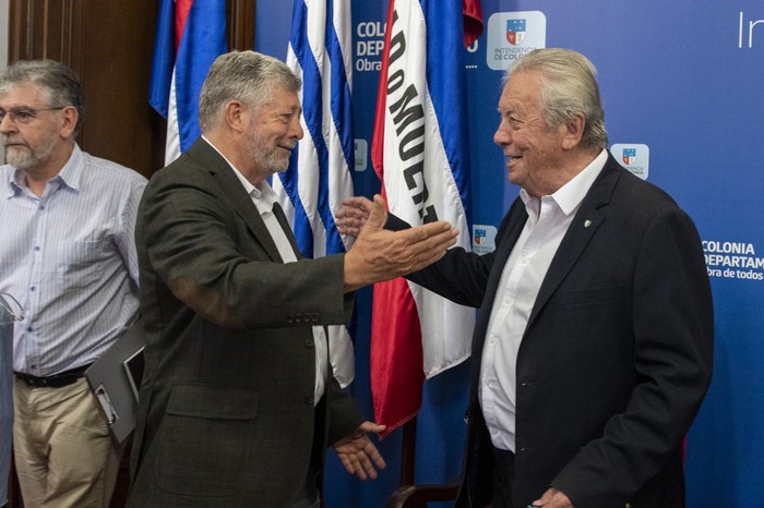 Napoleón Gardiol y Carlos Moreira (archivo, octubre de 2024). · Foto: Ignacio Dotti