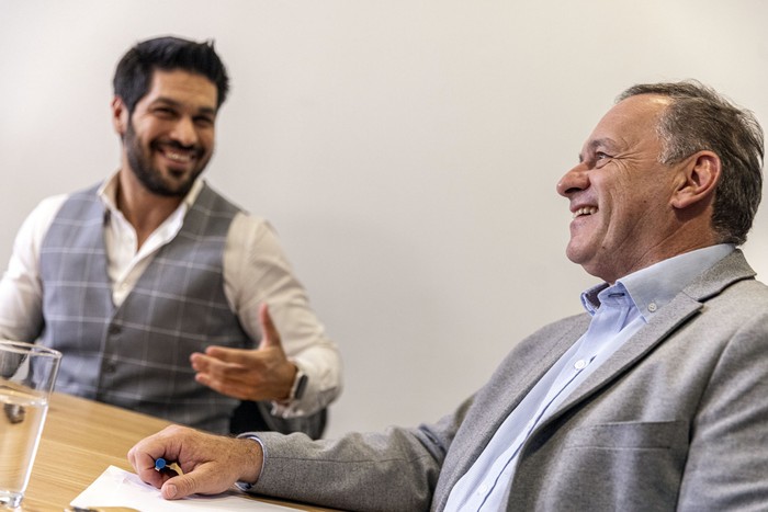 Andrés Ojeda y Álvaro Delgado. · Foto: Ernesto Ryan