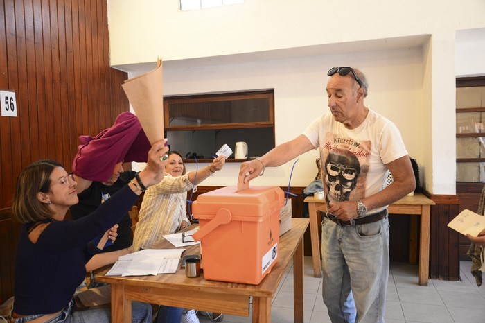 Circuito electoral en la ciudad de Maldonado. (archivo, octubre de 2024) · Foto: Natalia Ayala
