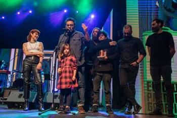 Eté y Los Problems, en la entrega de los Premios Graffiti (archivo, 2023). · Foto: Martín Varela Umpiérrez