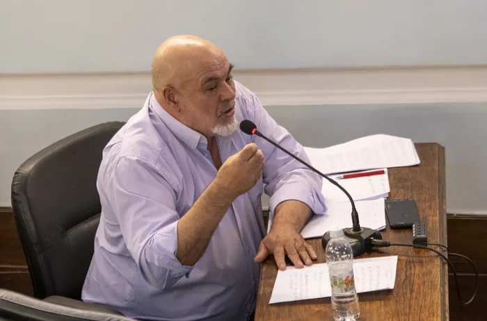 Hebert Márquez, durante la sesión de la Junta Departamental de Colonia (archivo). · Foto: Ignacio Dotti