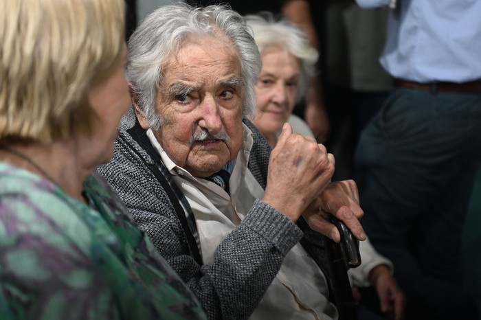 José Mujica, el 10 de noviembre, en la Huella de Seregni. · Foto: Alessandro Maradei