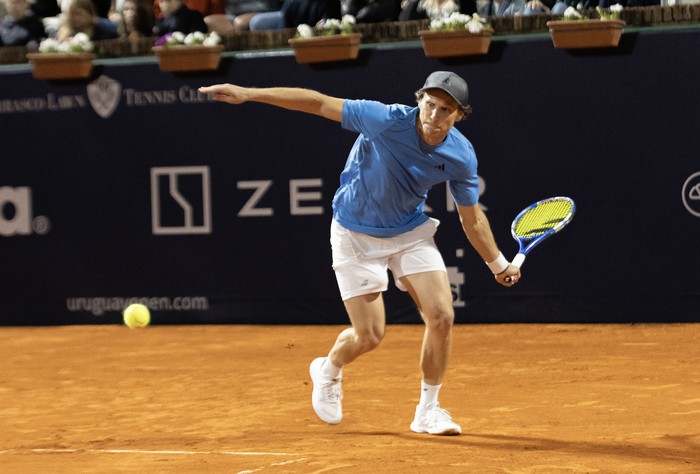 Diego Forlán, el 13 de noviembre, durante el Uruguay Open. · Foto: Rodrigo Viera Amaral