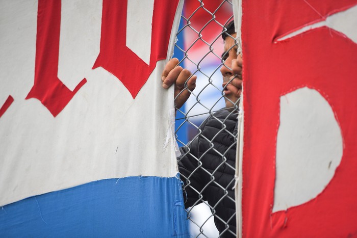 Hinchada de Nacional (archivo, 2024). · Foto: Gianni Schiaffarino