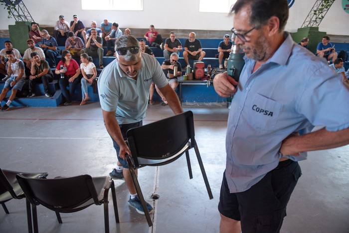 Asamblea de Copsa, el 11 de diciembre, en Sutel. · Foto: Gianni Schiaffarino