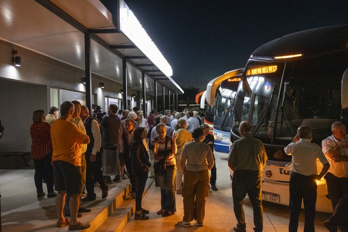 Inauguración de la terminal de ómnibus de Nueva Helvecia · Foto: Ignacio Dotti